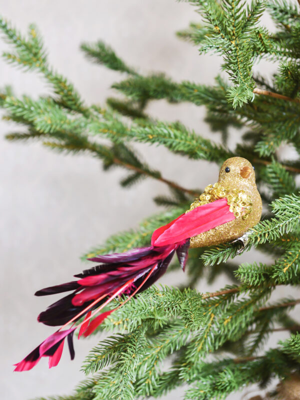 decorazione natalizia glitter red